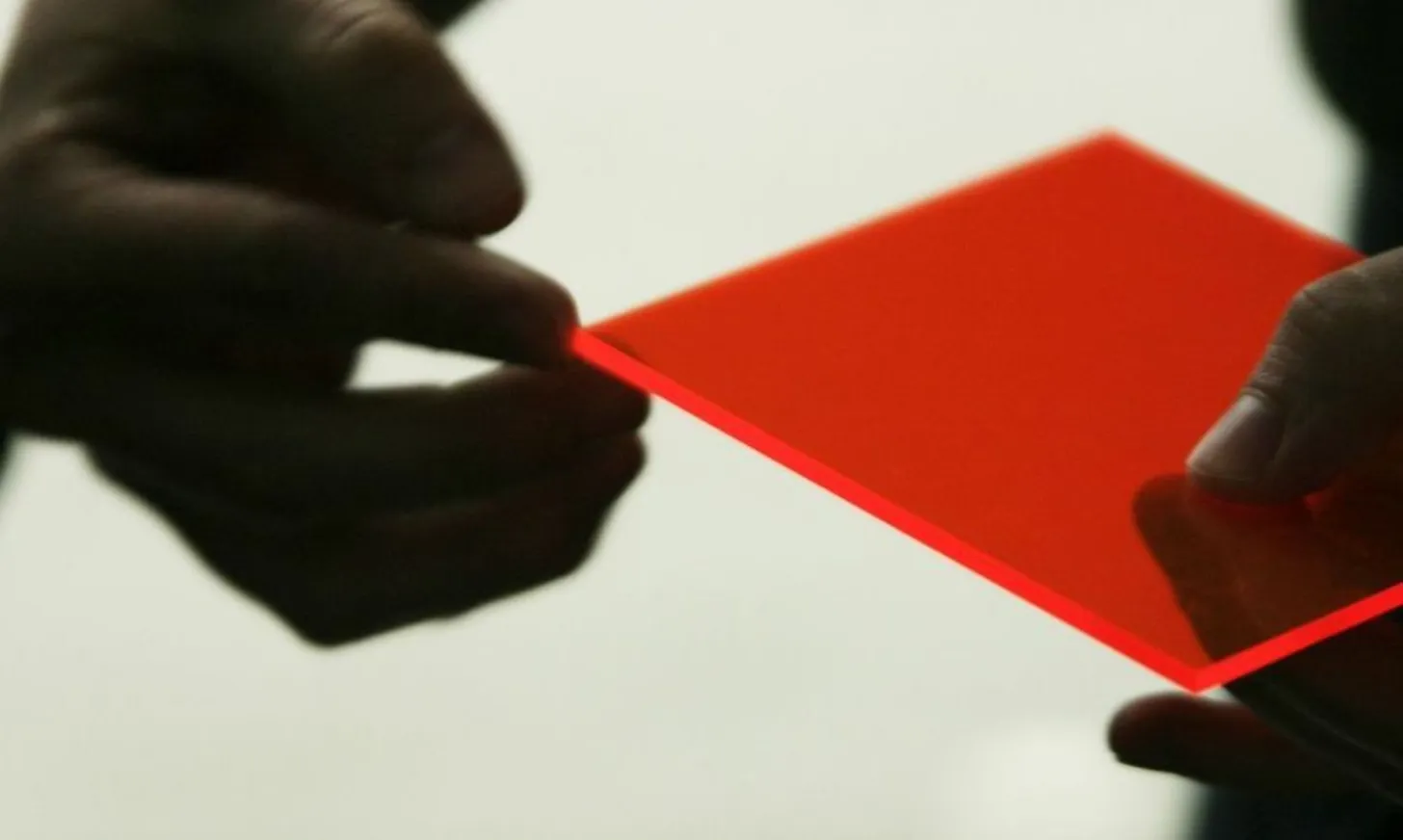 Glowing perspex