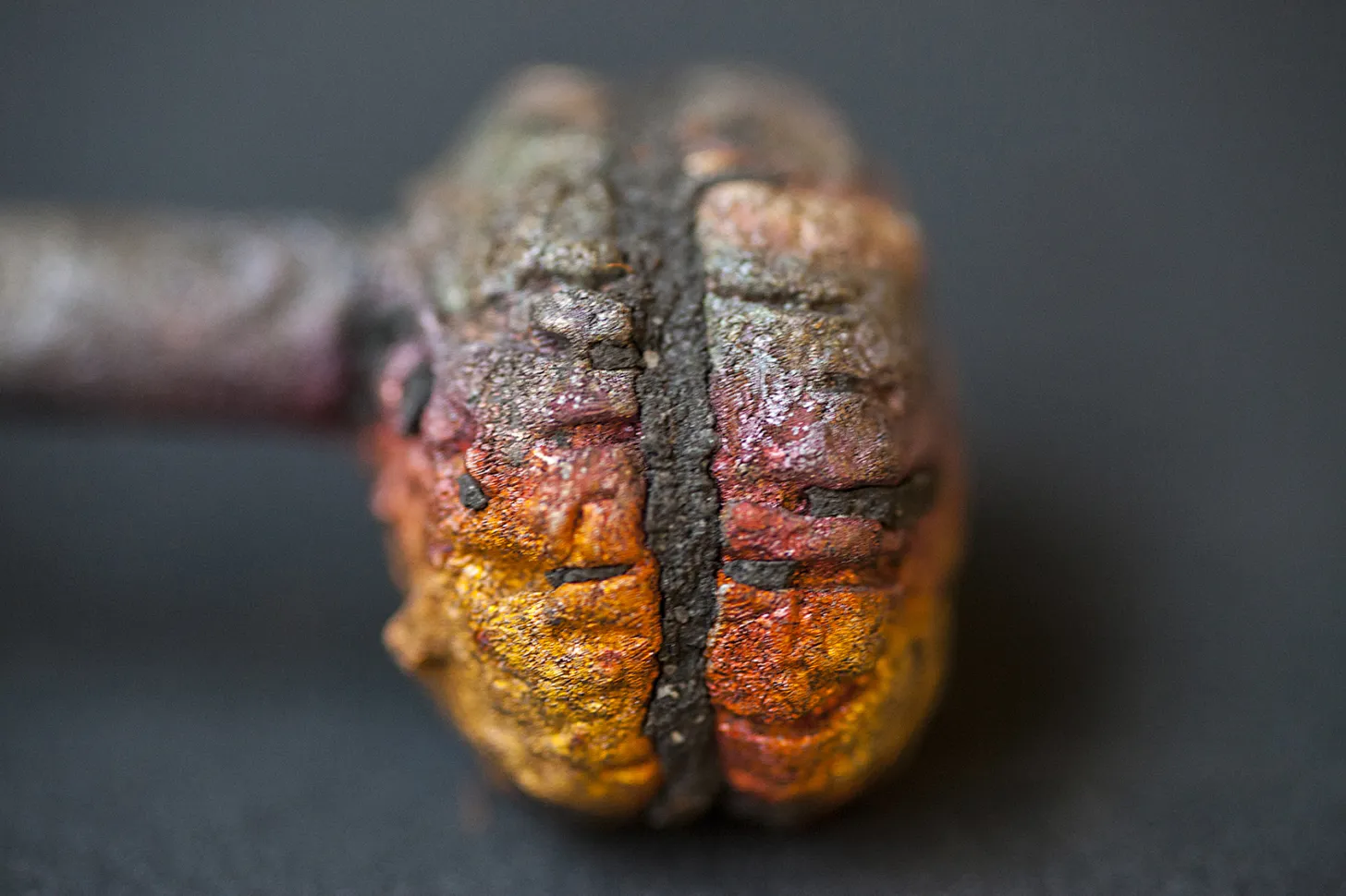 Lost wax casting of a brain