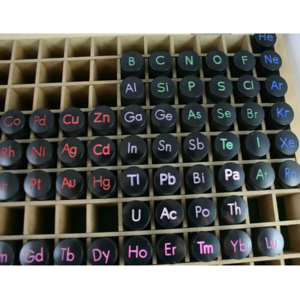 Element Box Labele Periodic Table of 92 Elements: Box Set - Institute of Making
